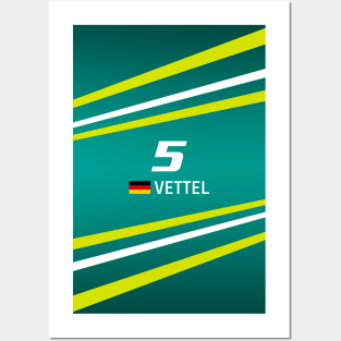 F1 2022 - #5 Vettel Posters and Art